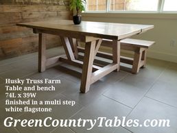 Husky Truss Farm Table and Bench