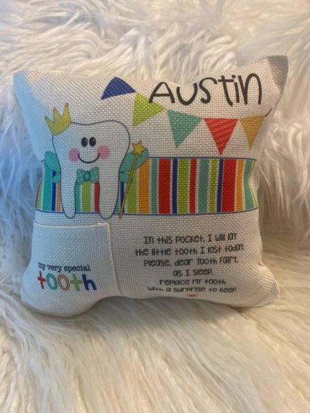 Tooth fairy pillow 8x8