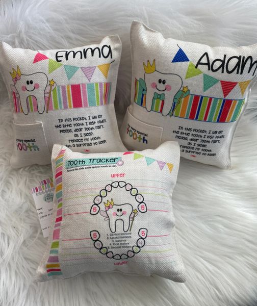 Tooth fairy pillow 8x8