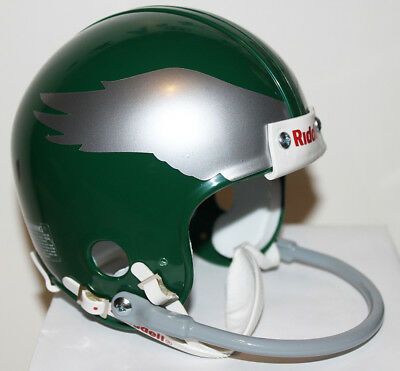 Philadelphia Eagles Custom Riddell Mini Helmet 1 Bar Face Mask - Norm Van  Brocklin
