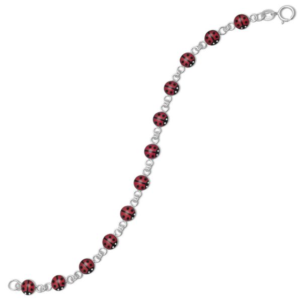 Sterling Silver Ladybug Bracelet