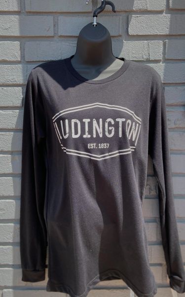 Unisex Triblend Long Sleeve Tee Ludington (Black)