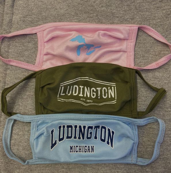 Colorful Cotton Face Masks: Available In Pink, Military Green, and Baby Blue (SOLD INDIVIDUALLY)