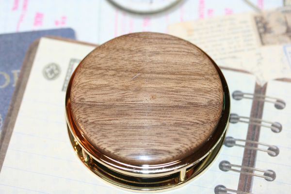 Magnifying Glass - Paperweight - Reclaimed Black Walnut - Large Magnifying Glass - Desk Magnifier - Wood Paperweight - 24 ct Gold Plate
