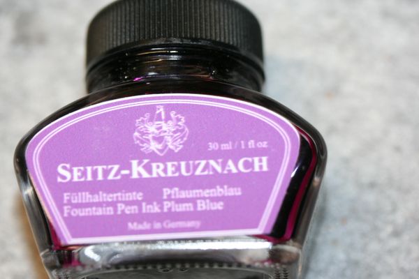 Fountain Pen Ink - Seitz-Kreuznach Ink - Plum Blue Ink - Purple Ink - Fountain Pen Ink - Bottled Ink
