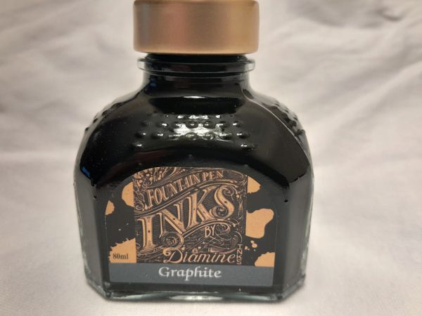 Fountain Pen Ink - Diamine Ink - Graphite Ink - Graphite Gray - Gray Ink - Ink Bottle