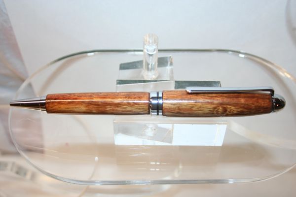 Ballpoint Pen - Chechen (Caribbean Rosewood) - Europena Style Round Top - Twist Pen - Handcrafted - Wooden Pen - Pen - Beautiful Chrome Finish