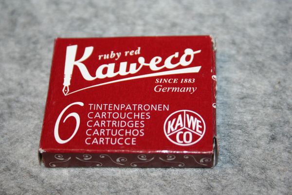 Kaweco - Fountain Pen Ink Cartridges - Ruby Red - Red Ink