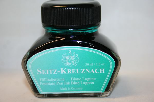 Fountain Pen Ink Bottle - Seitz-Kreuznach Ink - Blue Lagoon Ink - Blue Ink -Fountain Pen Ink - Bottled Ink