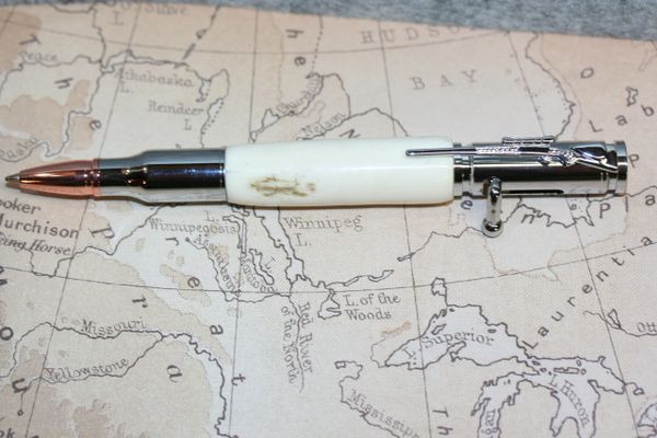 Bolt Action Bullet Pen and Pencil Set in Black Walnut - Tim's Pens and Gifts