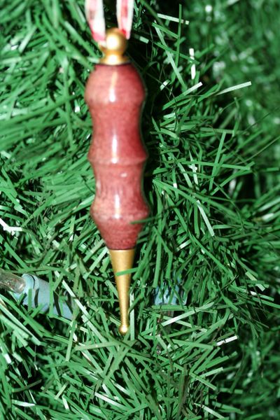 Ornaments - Christmas Tree Ornaments - Handcrafted Wooden Ornaments - Purpleheart - Hand Turned Ornament, Handmade Ornament - Handmade Gift