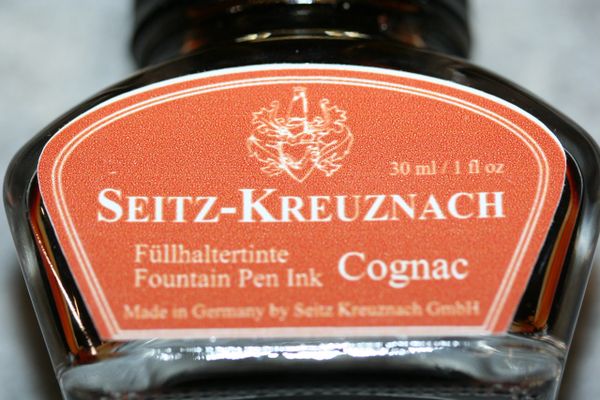 Fountain Pen Ink - Cognac Fountain Pen Ink - Seitz-Kreuznach Ink - Brown Pen Ink - Cognac - Ink Bottle