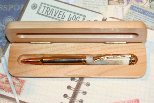 Deer Antler Bolt Action Bullet Pen