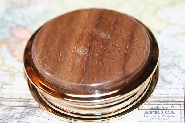Magnifying Glass - Paperweight - Reclaimed Black Walnut - Large Magnifying Glass - Desk Magnifier - Wood Paperweight - 24 ct Gold Plate