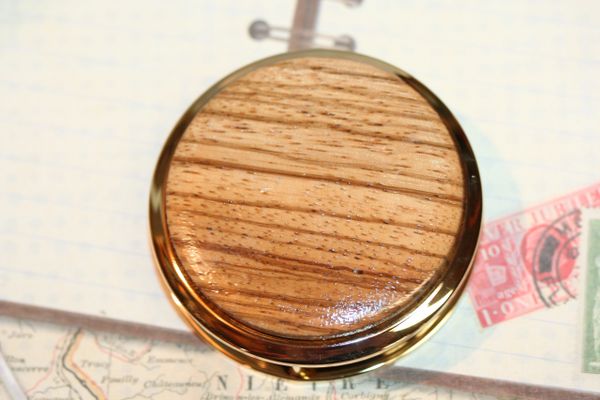 Magnifying Glass - Paperweight - African Zebrawood Cap - Wood Paperweight - Wood Magnifier - Reading Aid - Map Aid - 24 ct Gold Plate