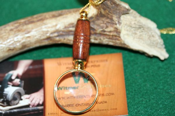 Magnifying Glass Pendant - Camel Thorn - Pendant - Magnifying Pendant - Mini Magnifier - Pendant - Necklace - Jewelry - 24K Gold Plate