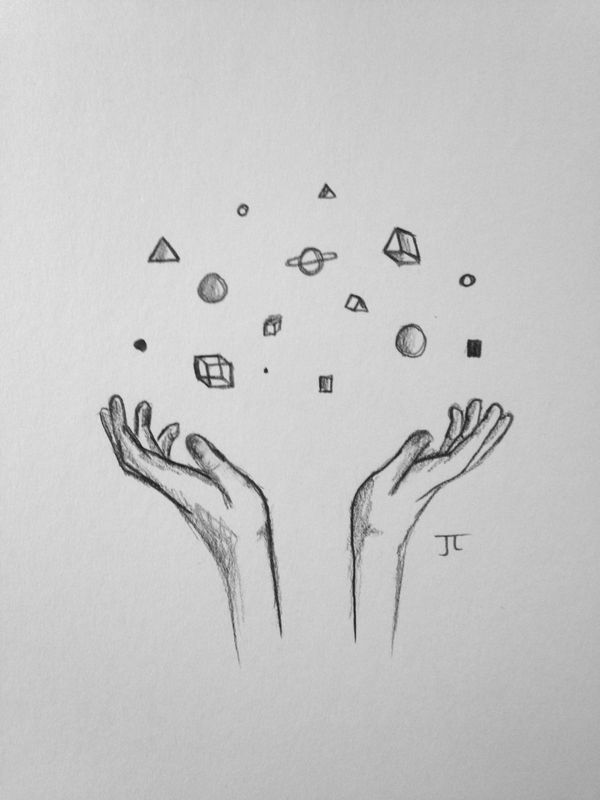 Hands of the Universe 6x9" Paper Original Graphite Drawing | JLDELLO  Artwork & Design