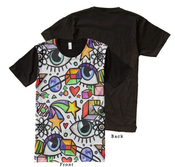 Eyes and Cubes Graffix Shirt