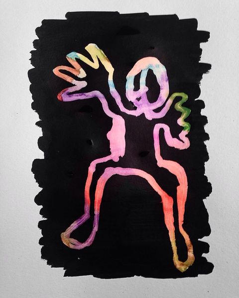 ink figure painting