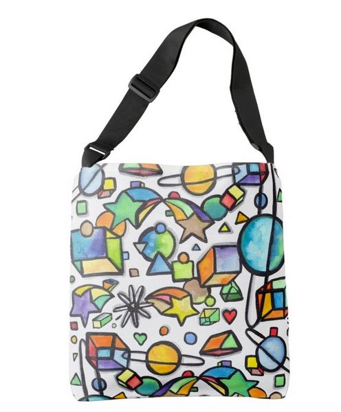 Cosmic Geometric Tote Bag