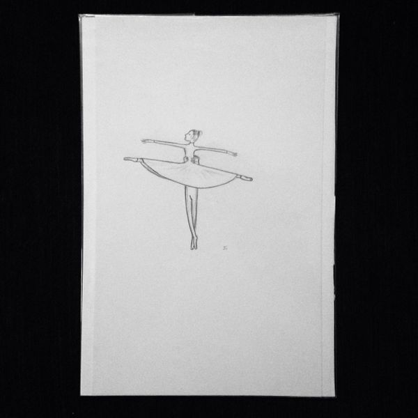 Ballet 9x6" graphite drawing