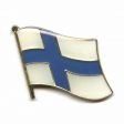 FINLAND SUOMI NATIONAL COUNTRY FLAG LAPEL PIN BADGE .. NEW AND IN A PACKAGE