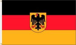 GERMANY WITH EAGLE LARGE 3' X 5' FEET COUNTRY FLAG BANNER .. NEW AND IN A PACKAGE
