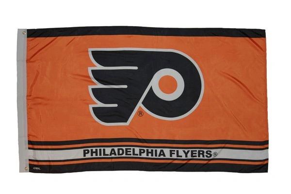 PHILADELPHIA FLYERS 3' X 5' FEET NHL HOCKEY LOGO FLAG BANNER .. NEW AND IN A PACKAGE