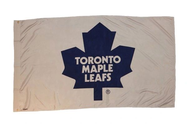 TORONTO MAPLE LEAFS 3' X 5' FEET NHL HOCKEY BLUE LOGO FLAG BANNER .. NEW AND IN A PACKAGE