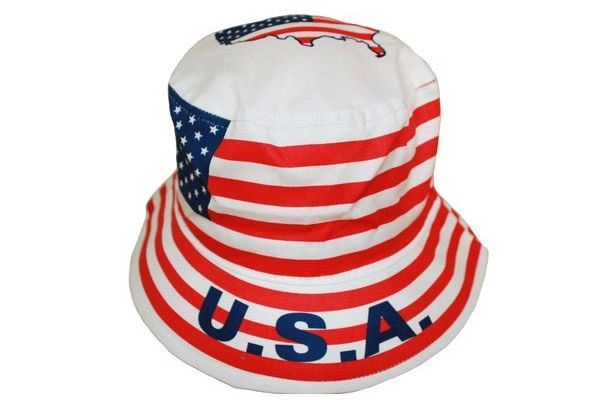USA COUNTRY FLAG BUCKET HAT CAP .. NEW