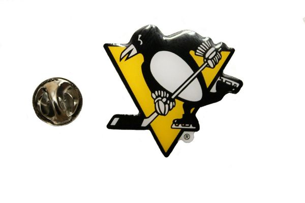 PITTSBURGH PENGUINS NHL LOGO METAL LAPEL PIN BADGE .. NEW AND IN A PACKAGE