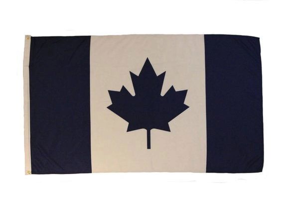 CANADA BLUE LARGE 3' X 5' FEET COUNTRY FLAG BANNER .. NEW AND IN A PACKAGE .. NEW AND IN A PACKAGE