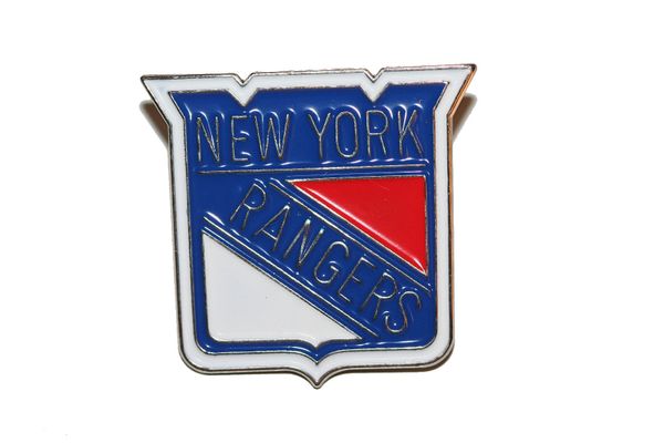 NEW YORK RANGERS NHL LOGO METAL LAPEL PIN BADGE .. NEW AND IN A PACKAGE
