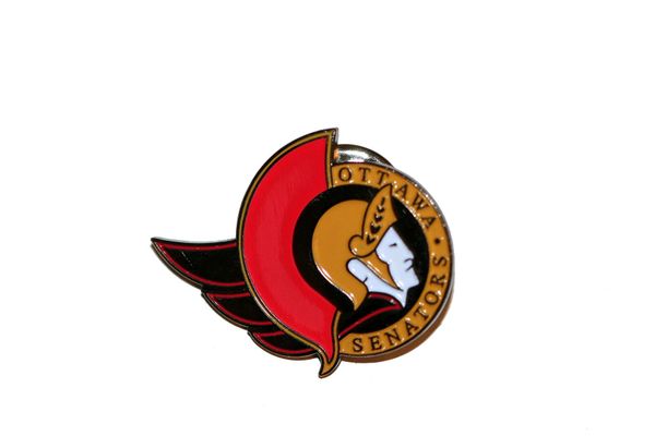 OTTAWA SENATORS NHL LOGO METAL LAPEL PIN BADGE .. NEW AND IN A PACKAGE