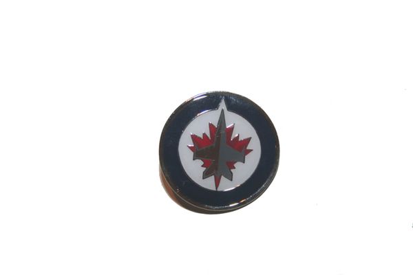 WINNIPEG JETS NHL LOGO METAL LAPEL PIN BADGE .. NEW AND IN A PACKAGE