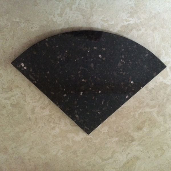 Black Galaxy Granite Natural Stone Shower Corner Shelf