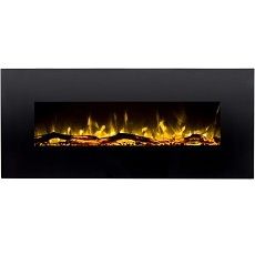 Ashford 50 Inch Electric Wall Mounted Fireplace Log Multicolo