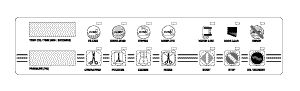 Display Overlay, Midmark M9 & M11 Sterilizer, Older Style Units