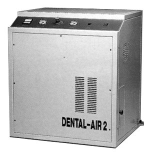 DA Oilless Compressor, 3/4 H.P. 110V with Cabinet