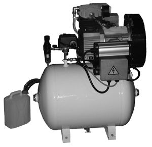 DA Oilless Compressor, 2 H.P. 220V no Cabinet