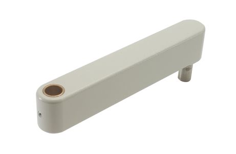 Rigid Arm, 6", White, 1/2" Pin