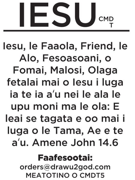 Jesus John 14 6 Back Design For T Shirt In Samoen Drawu2god