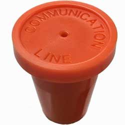 Orange Communication Line Pack of 20 1/2" RingGuard Caps
