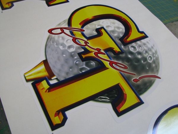 Golden Tee Fore! Side Art Set