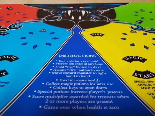 Gauntlet 4 player CPO-Control Panel Overlay