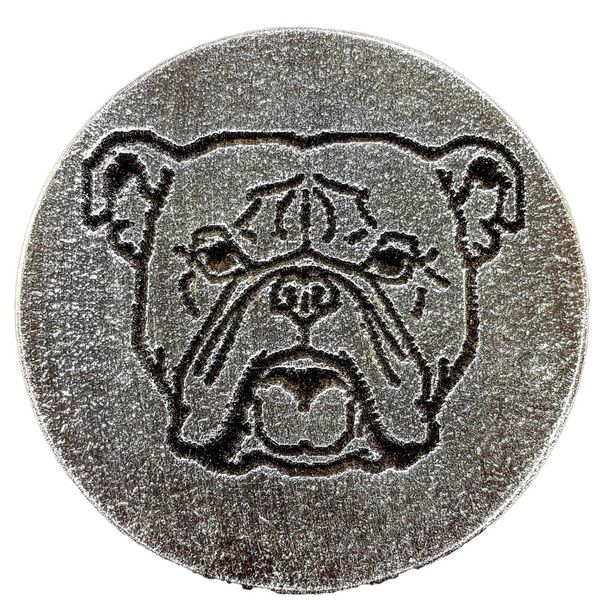 Bull Terrier mold garden plaque plaster concrete casting mould 7.75" x 3/4" 