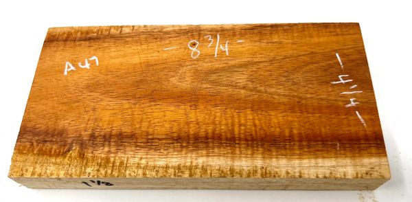 Hawaiian Koa Board Curly 1 1/8 #A-47