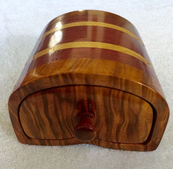 Hawaiian Koa and Purple Heart w/spalted Koa, Jewelry Box