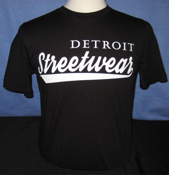 Detroit Streetwear T-shirt Black (white print)