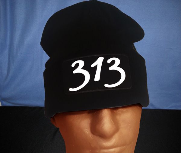 313 Black Skull Cap